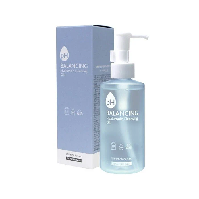 Huile nettoyante hyaluronique équilibrante au pH PRRETI 200ml — Nettoyants visage