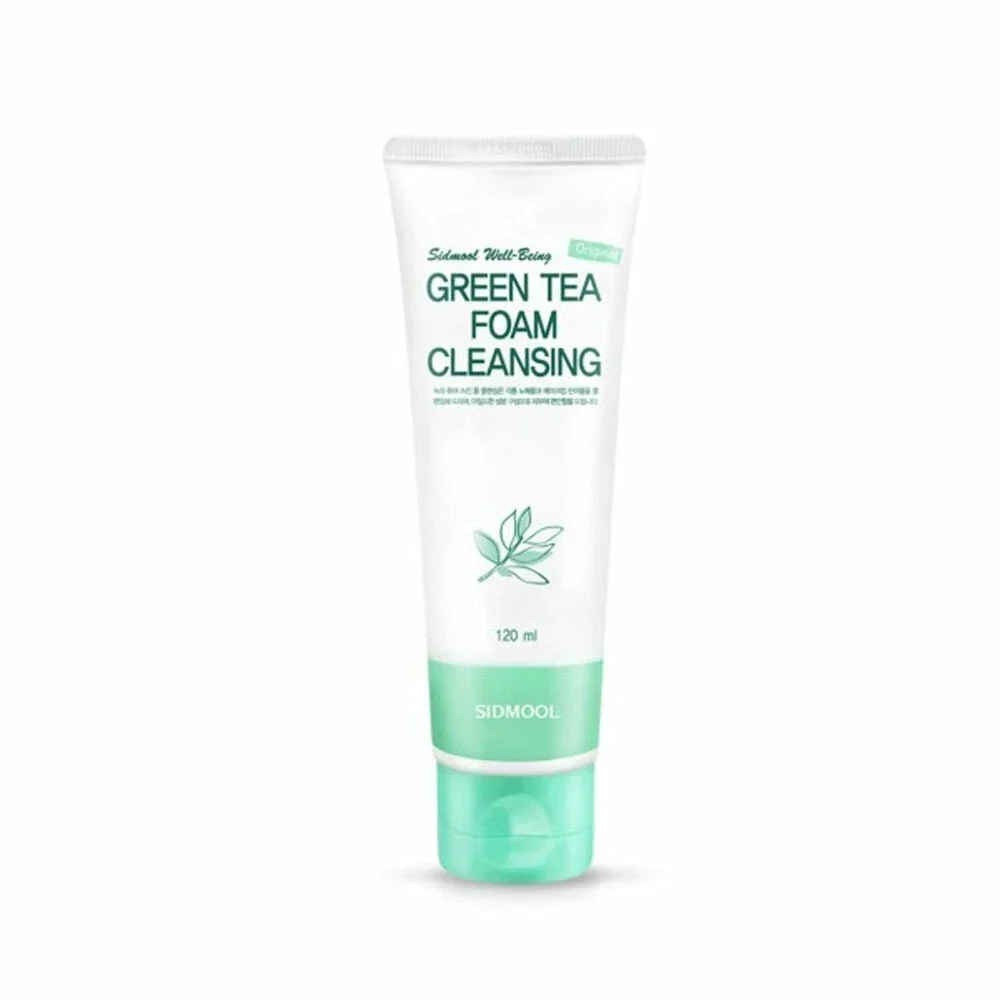 SIDMOOL Green Tea Foam Cleansing 120ml — Facial Cleansing Brushes