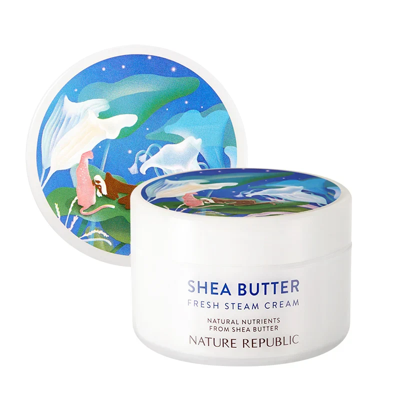Crème de vapeur fraîche au beurre de karité NATURE REPUBLIC 100ml — Appareils de soins de la peau