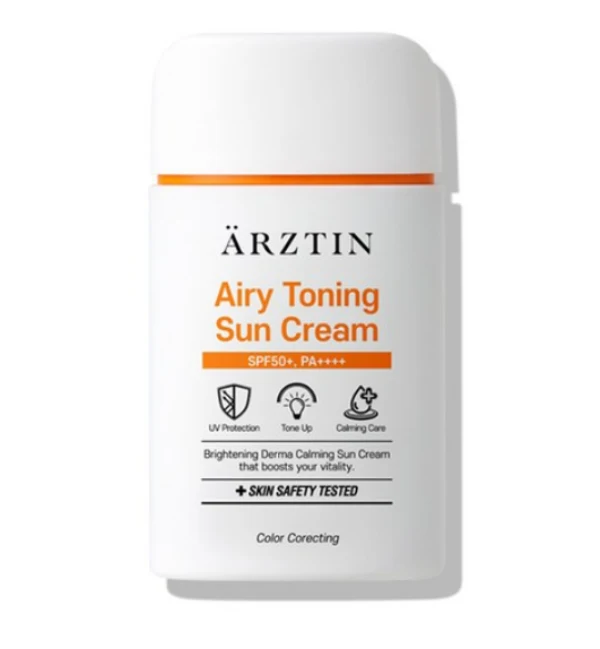 Crème Solaire Tonifiante ARZTIN Airy 60ml SPF 50+ PA++++ — Appareils de soins de la peau