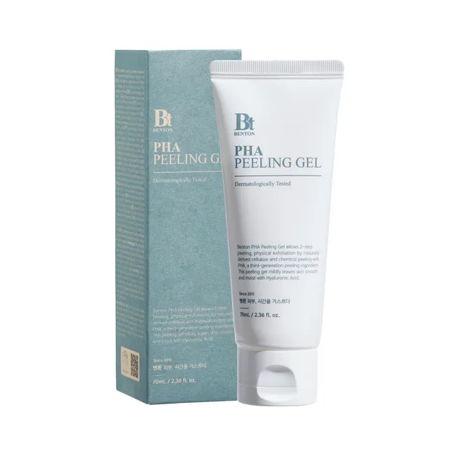 Benton PHA Peeling Gel 70g for Gentle Exfoliation — Facial Cleansing Brushes