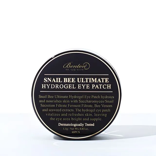 Patches Hydrogel pour les Yeux Snail Bee Ultimate de Benton 60 unités — Appareils de soins de la peau