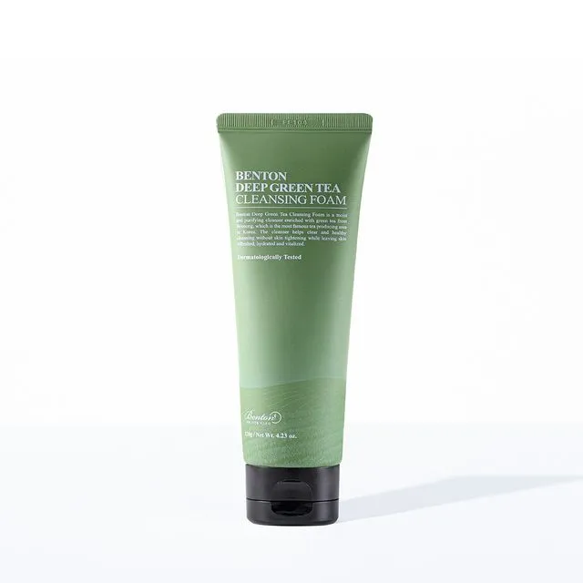 Mousse Nettoyante Profonde au Thé Vert Benton 120g — Nettoyants visage