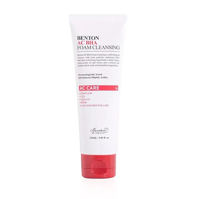 Benton AC BHA Foam Cleansing 120ml — Facial Cleansing Brushes
