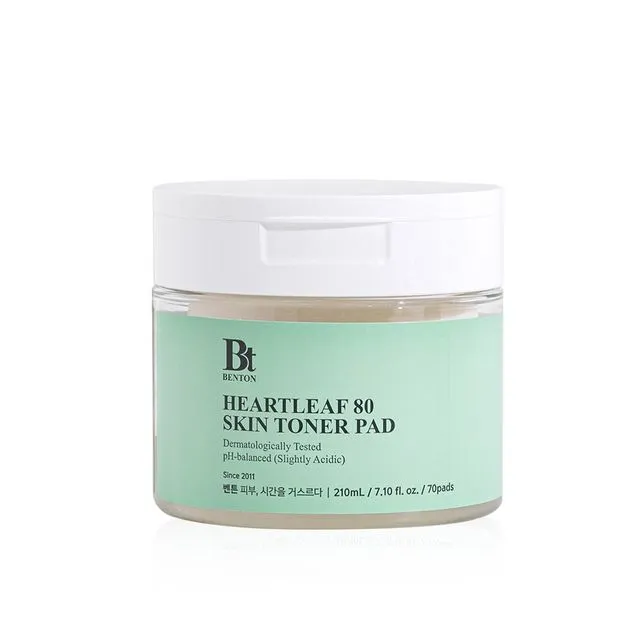 Benton Heartleaf 80 Tampons Tonifiants - 70 Tampons — Appareils de soins de la peau
