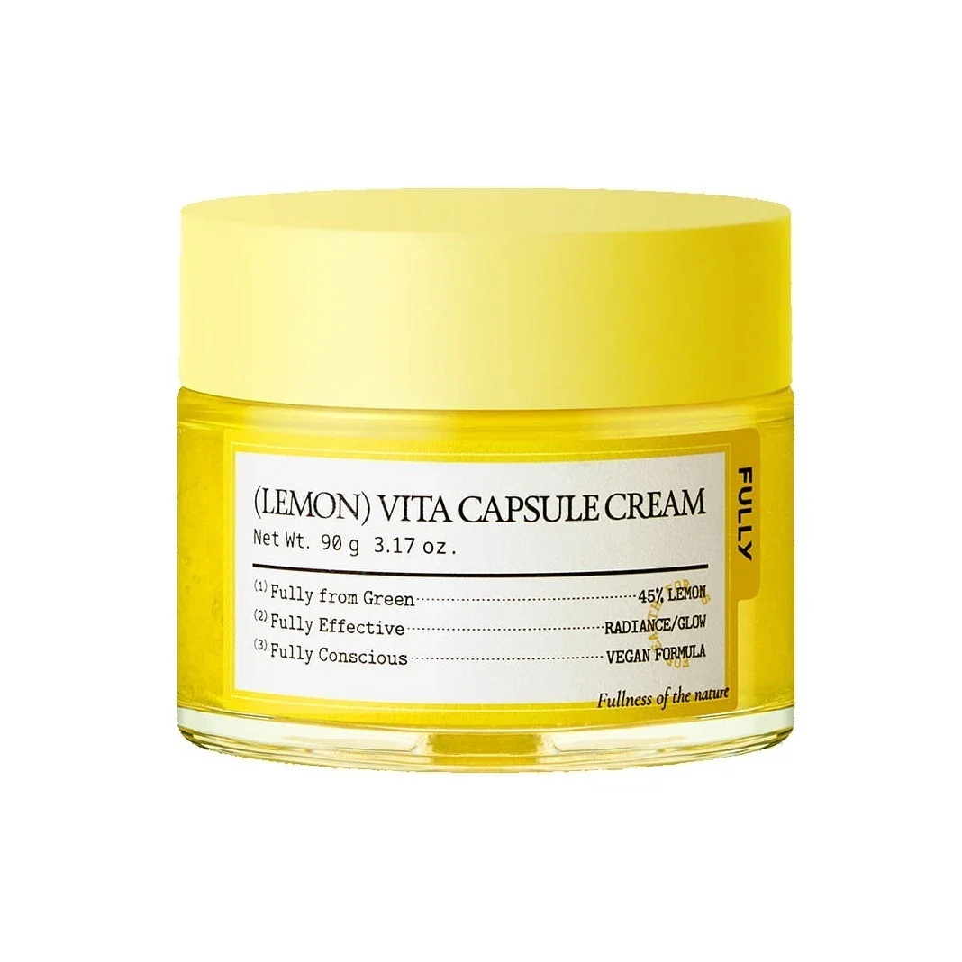 Fully Lemon Vita Capsule Cream 90g for Hydration and Radiance