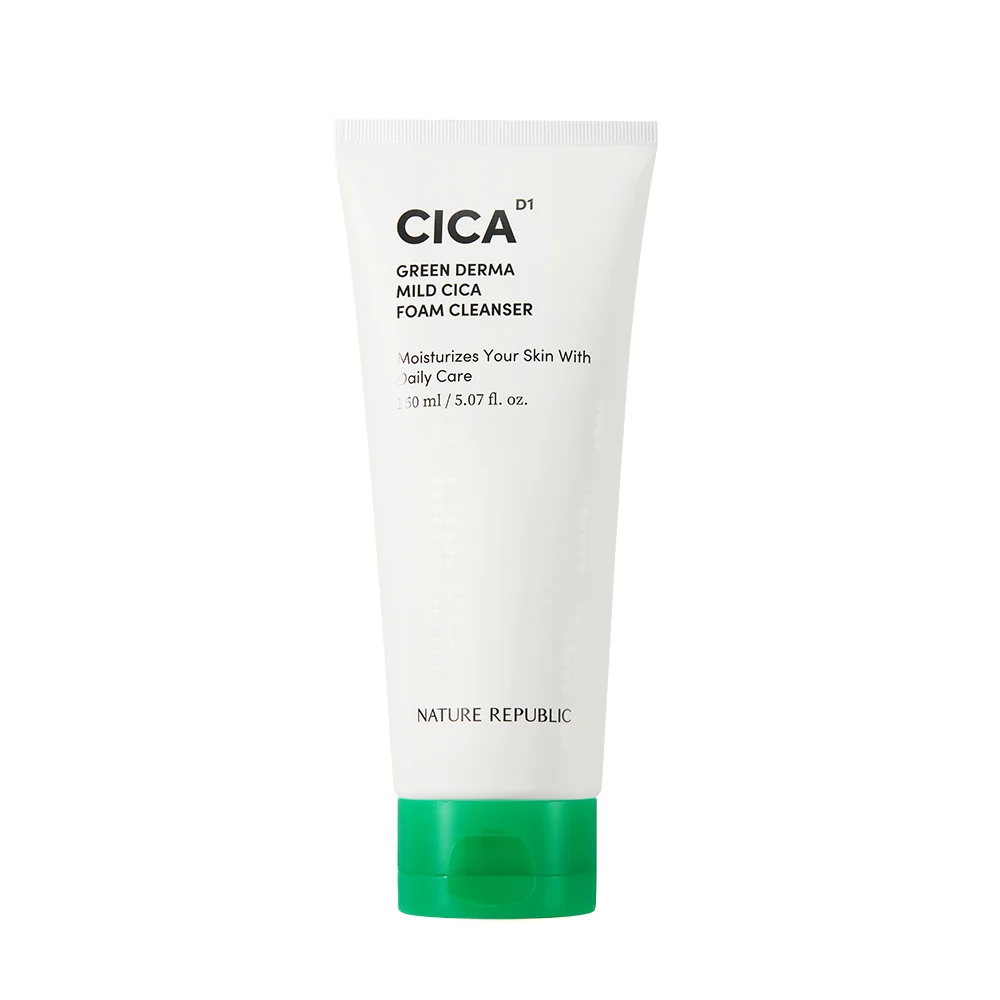 NATURE REPUBLIC Nettoyant Moussant Doux Cica Green Derma 150ml