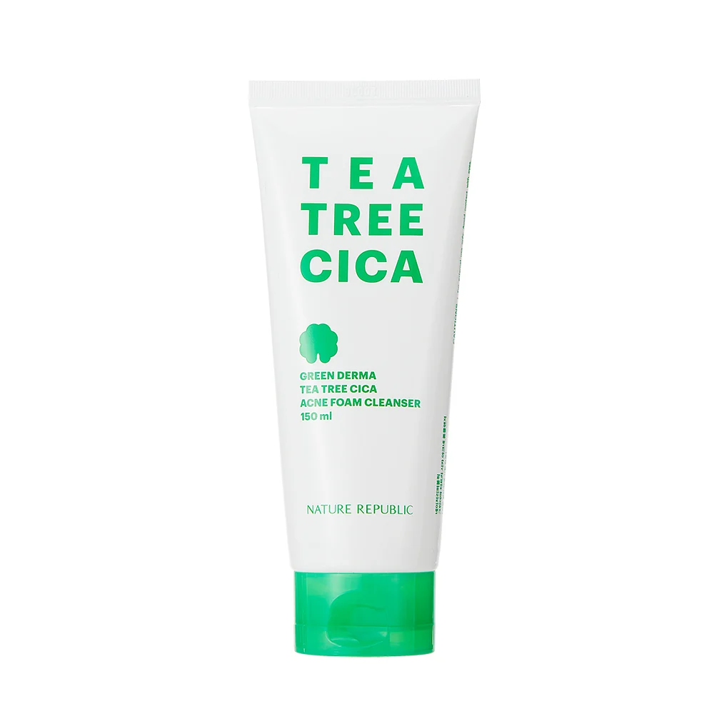 Nettoyant Moussant Cica Acné Green Derma Tea Tree NATURE REPUBLIC 150ml