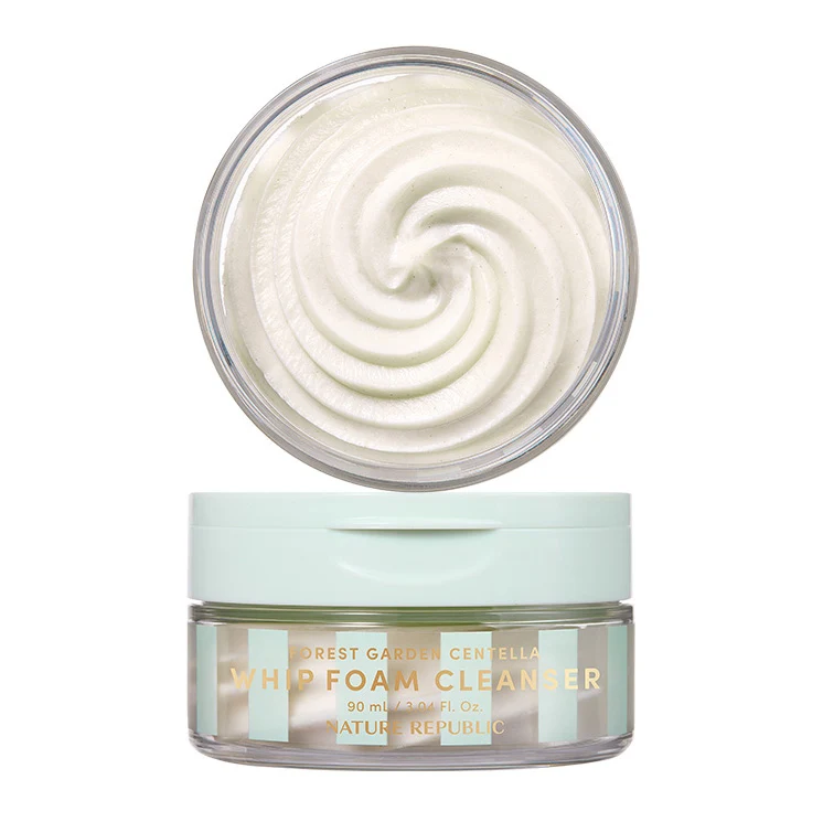 NATURE REPUBLIC Forest Garden Centella Whip Foam Cleanser 90ml — Facial Cleansing Brushes