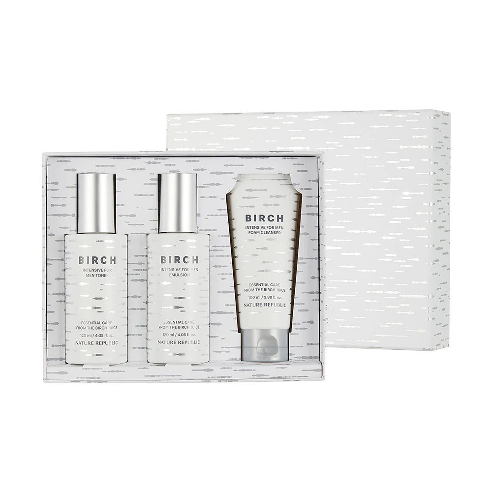 Nature Republic Birch Intensive for Men Skincare Set - 3 Products