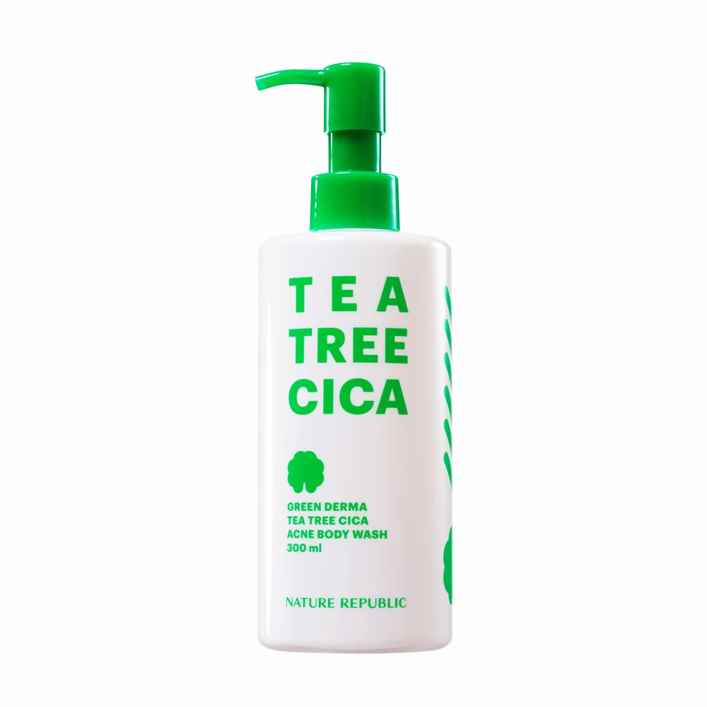 Nature Republic Green Derma Tea Tree Cica Body Wash 300ml — Body Scrub