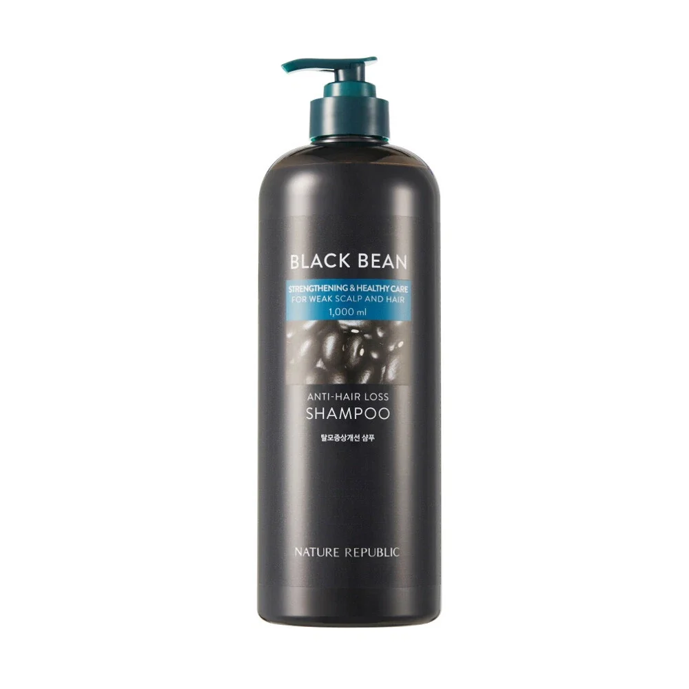 Shampoing Anti-Chute de Cheveux aux Haricots Noirs Nature Republic 1000ml — Shampooings