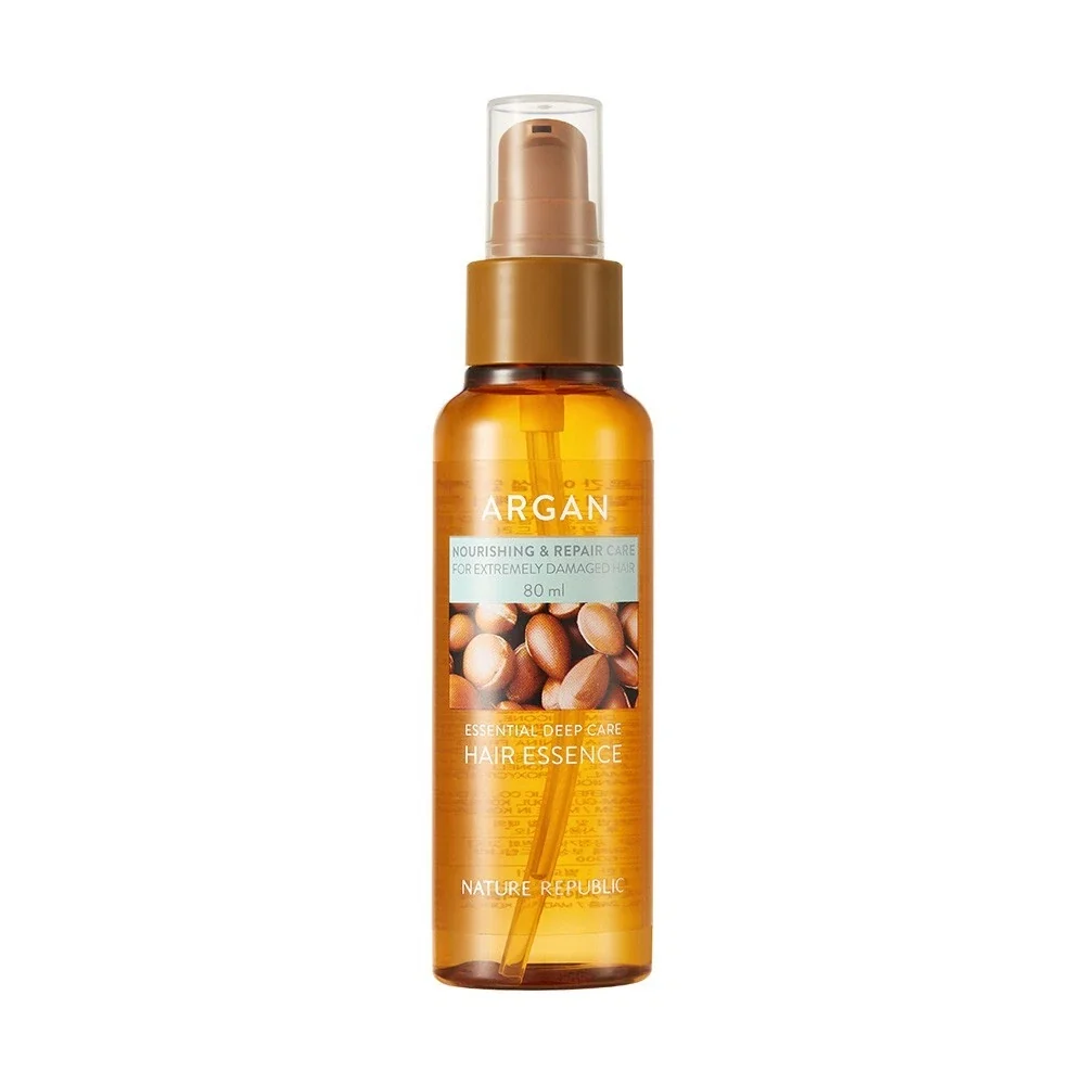 Nature Republic Argan Essential Deep Care Hair Essence 80ml — Appareils pour la croissance des cheveux et du cuir chevelu