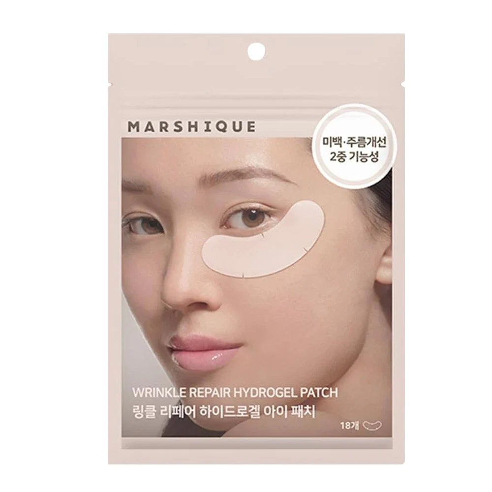 MARSHIQUE Hydrogel Eye Patch for Wrinkle Repair (18 pcs) — Skincare Devices