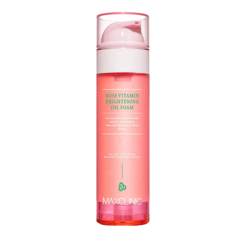 MAXCLINIC Rose Vitamin Brightening Oil Foam 110g — Facial Cleanser