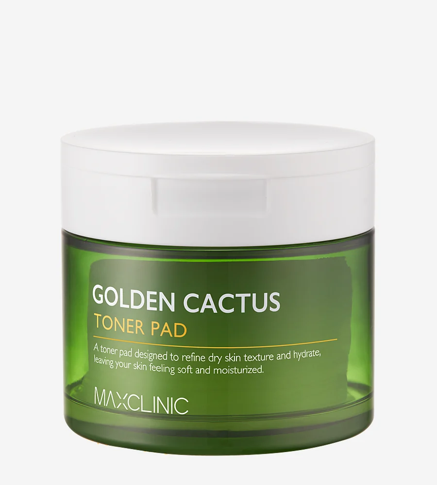 MAXCLINIC Golden Cactus Toner Pad 150ml - 60 Serviettes — Appareils de soins de la peau