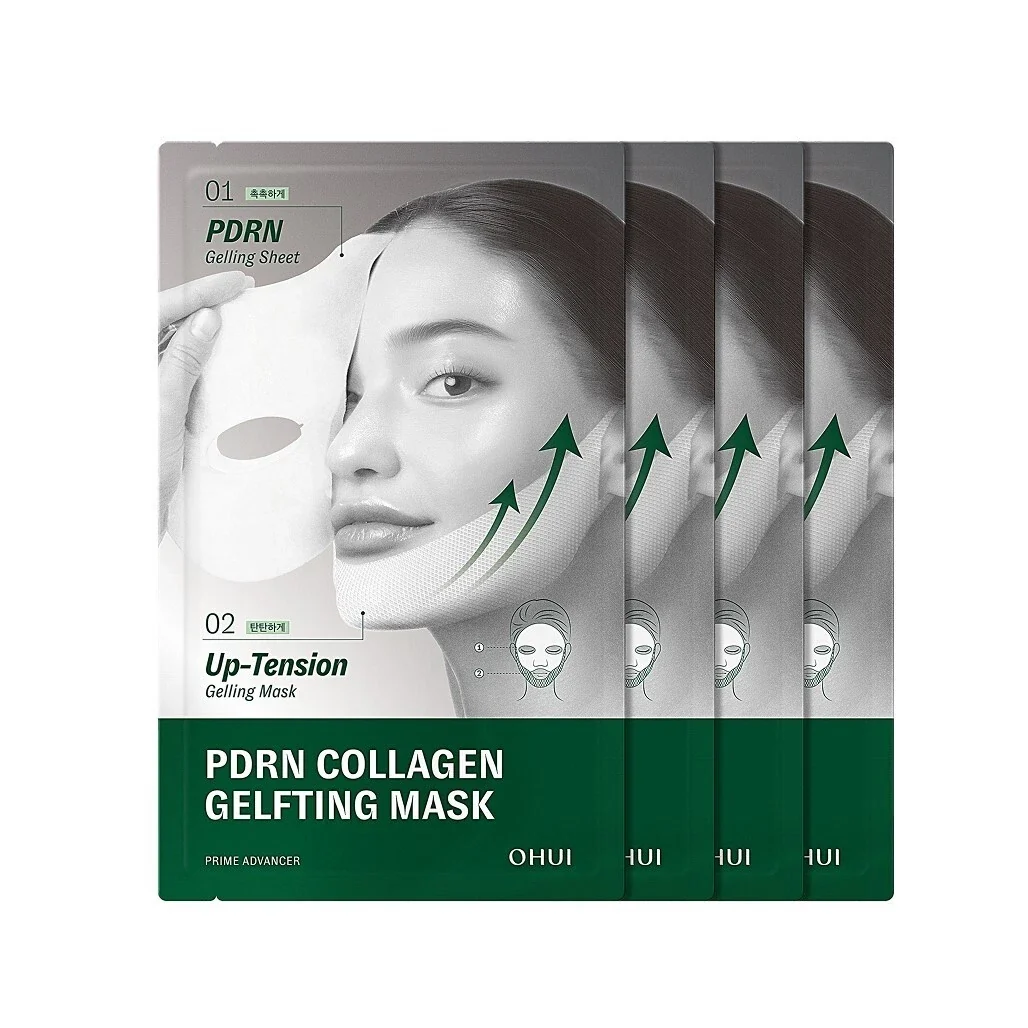 Masque O HUI Prime Advancer De-aging Pdrn Collagen (4 feuilles) — Appareils de soins de la peau