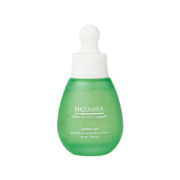MIGUHARA Green-Tox S.O.S Ampoule 35ml pour Peau Sensible — Appareils de soins de la peau