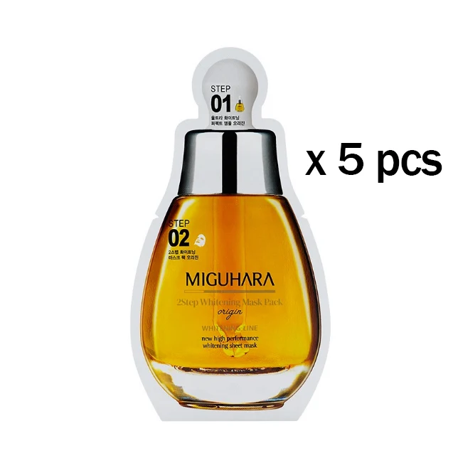 MIGUHARA Masque Éclaircissant en 2 Étapes - 5 Pièces — Appareils de soins de la peau