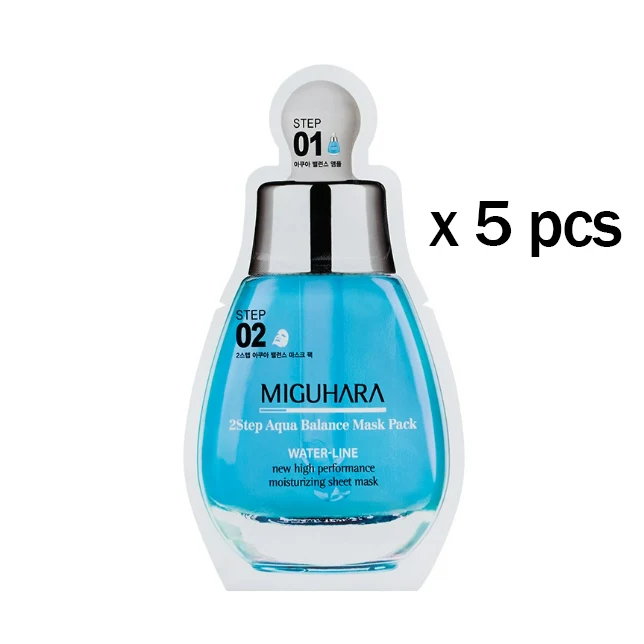 MIGUHARA Masque Aqua Balance en 2 étapes - 5 pcs