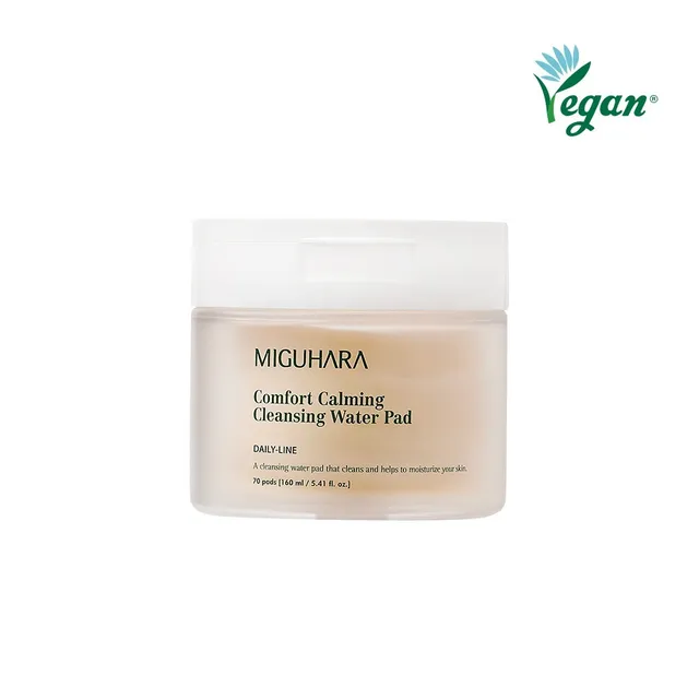 MIGUHARA Comfort Calming Cleansing Water Pad 160ml - 70 Pads — Facial Cleansing Brushes