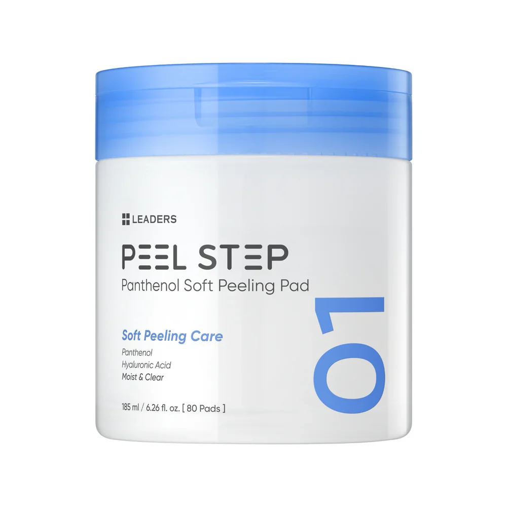 LEADERS Panthenol Soft Peeling Pad 185ml (80 tampons) — Toner visage