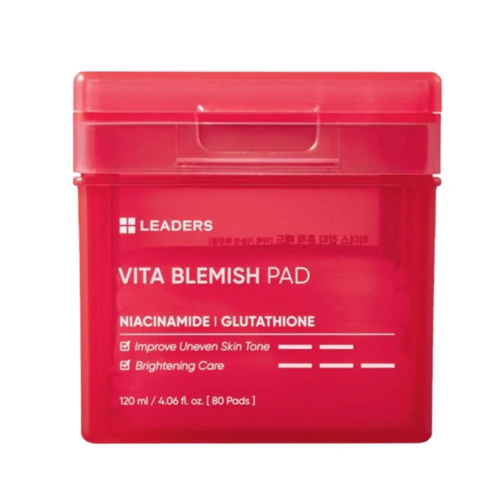 LEADERS Vita Blemish Pad 120ml - 80 Tampons pour Traitement des Taches Sombres — Appareils de soins de la peau