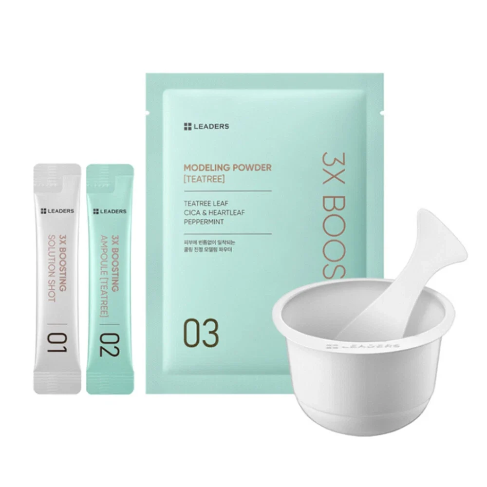 Masque Modélisant Teatree 3X de LEADERS en 3 Étapes — Appareils de soins de la peau