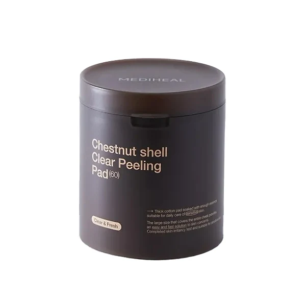 MEDIHEAL Coussin Exfoliant Clear à Coquille de Châtaigne 250ml (60 coussins)