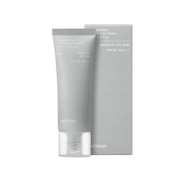 Crème Solaire Hydratante Dual Barrier Celimax 40ml SPF50+ PA+++ — Appareils de soins de la peau