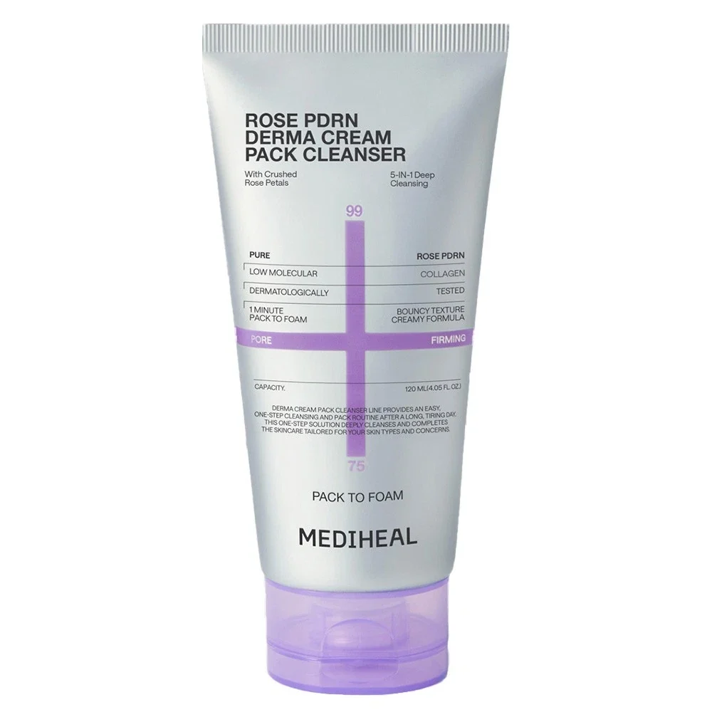 Nettoyant Crème Pack Derma MEDIHEAL Rose PDRN 120ml — Brosse nettoyante électrique pour le visage