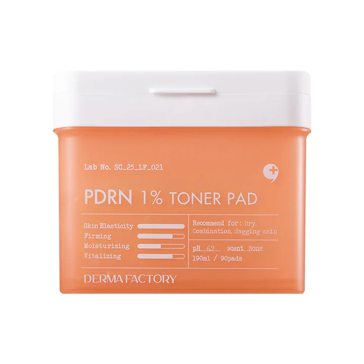 Derma Factory PDRN 1% Pad Tonique 190ml (90 pads) — Appareils de soins de la peau