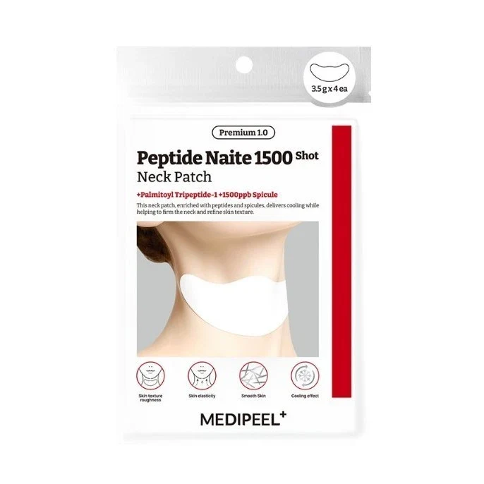 MEDIPEEL Premium 1.0 Peptide Naite 1500 Shot Patch pour le Cou 3.5g x 4 — Appareils de soins de la peau