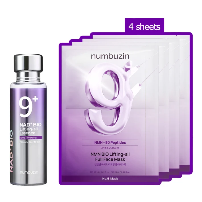 Numbuzin No.9 Ensemble Essence et Masque Bio Lifting-sil — Appareils de soins de la peau