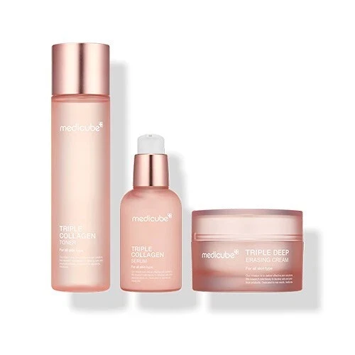 Medicube Triple Collagen 4.0 Set - Toner, Serum, Cream