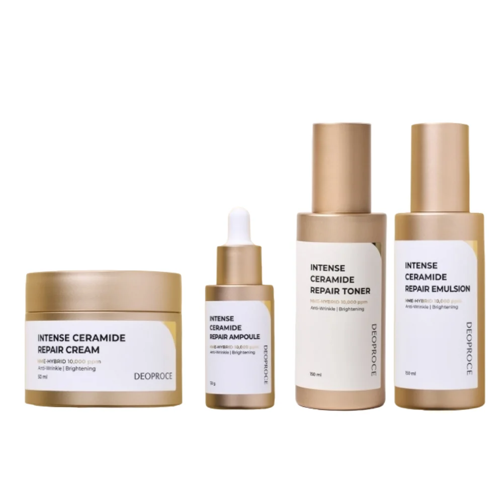 DEOPROCE Ensemble de Soins Intense Réparation Céramide 4 Pièces — Appareils de soins de la peau