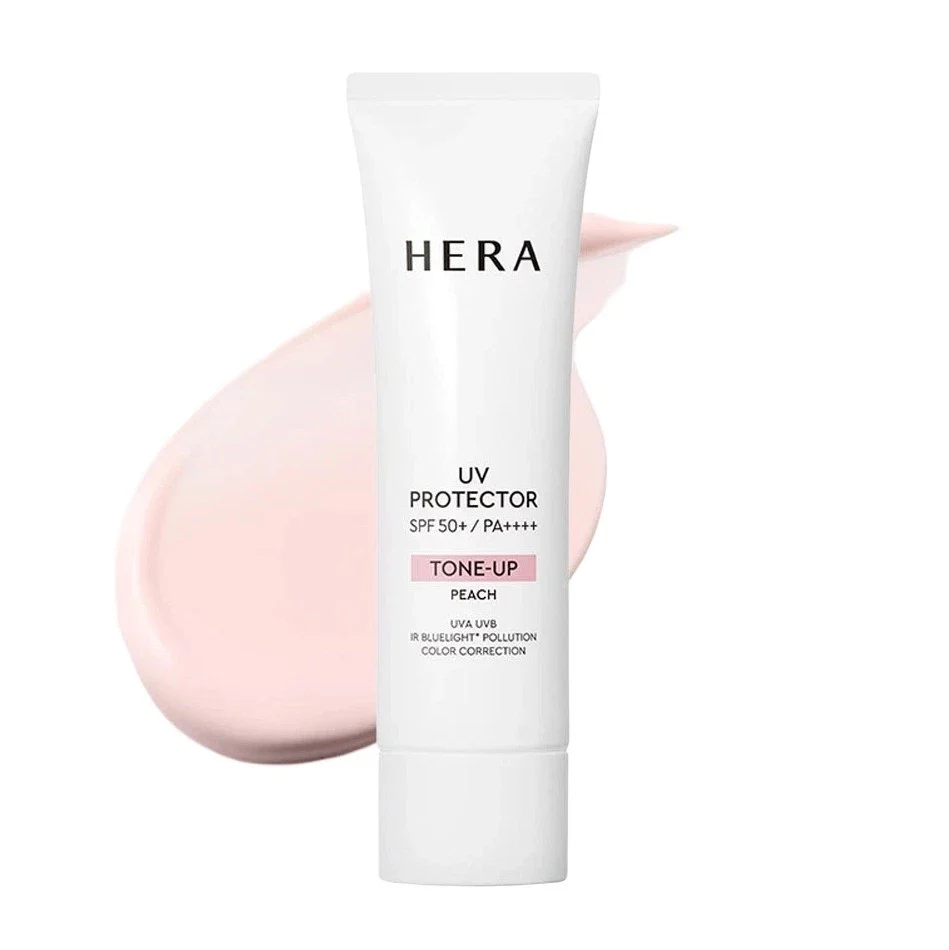 HERA UV Protector Tone-up Peach SPF50+ PA++++ 50ml — Skincare Devices