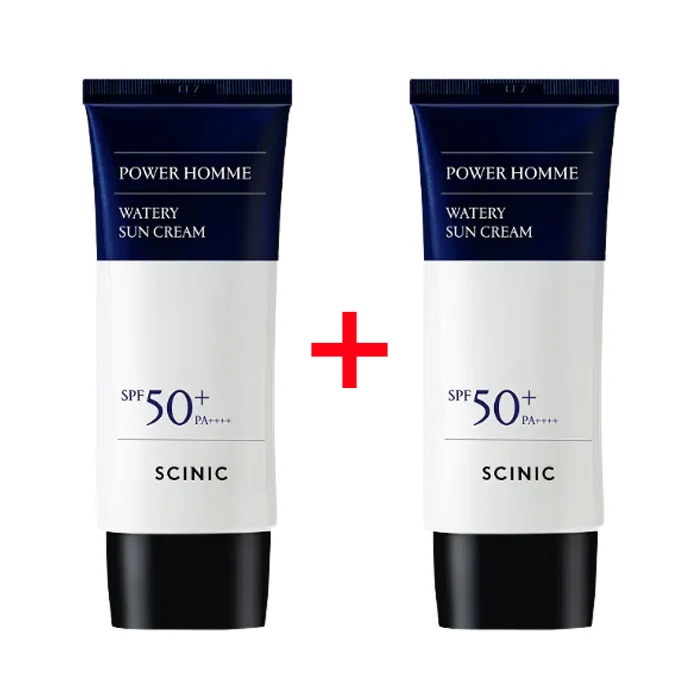 SCINIC Power Homme Watery Sun Cream 50ml x 2 (SPF50+ PA++++ )