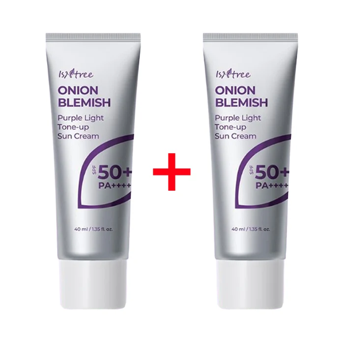 ISNTREE Crème Solaire Tonifiante à L'Oignon Violet 40ml x 2 — Appareils de soins de la peau