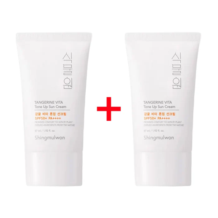 SHINGMULWON Tangerine Vita Tone Up Sun Cream 57ml x 2 (SPF50+ PA++++ ) — Skincare Devices
