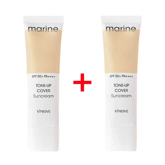 VPROVE Crème solaire tonifiante Marine 50ml x 2 (SPF50+ PA++++ ) — Appareils de soins de la peau