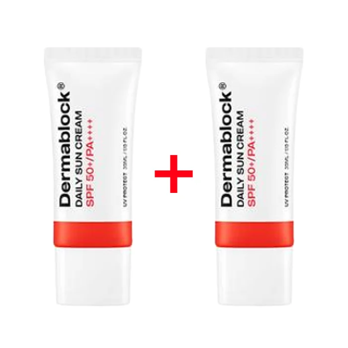 Crème Solaire Quotidienne Dermablock 35ml x 2 (SPF50+ PA++++ ) — Appareils de soins de la peau