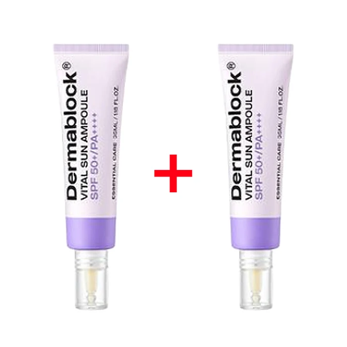 Ampoule Solaire Vital Dermablock 35ml x 2 (SPF50+ PA++++ ) — Appareils de soins de la peau