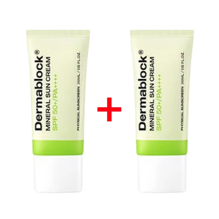 Crème Solaire Minérale Dermablock 35ml x 2 (SPF50+ PA++++ ) — Appareils de soins de la peau