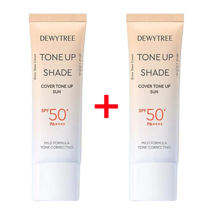DEWYTREE Tone Up Shade Cover Solaire 40ml x 2 (SPF50+ PA++++ ) — Appareils de soins de la peau