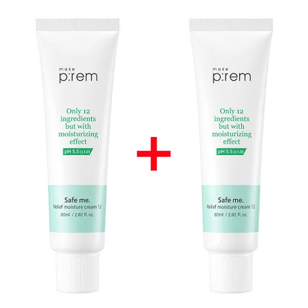 Make P:REM Safe Me Relief Moisture Cream 60ml x 2 — Skincare Devices