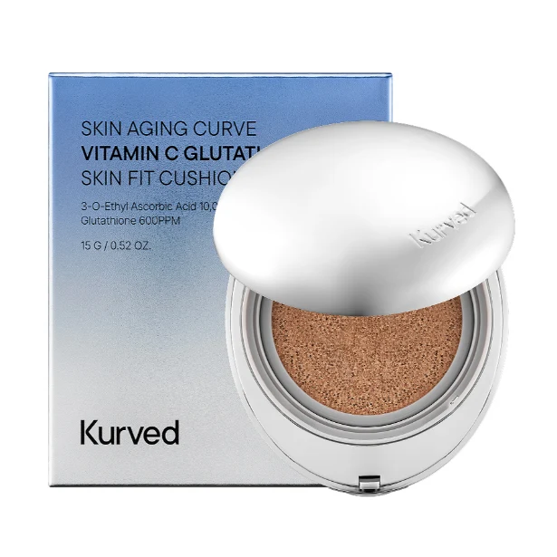 KURVED Cushion Skin Fit Vitamine C Glutathione 15g SPF40 PA++ — Appareils de soins de la peau