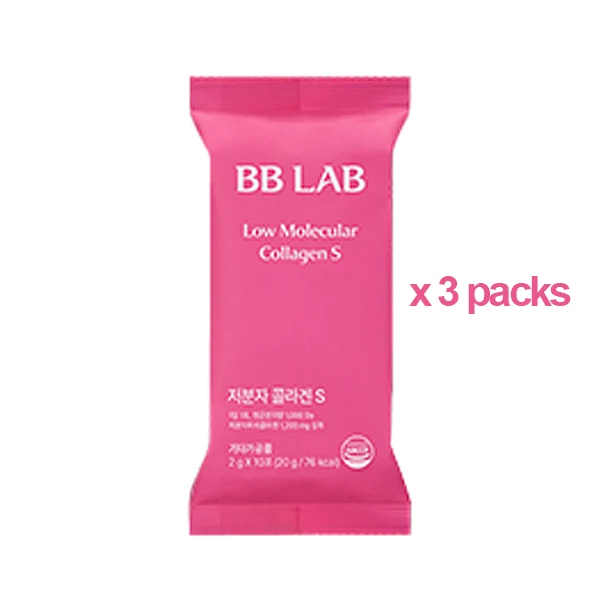 BB LAB Collagène S à faible poids moléculaire - 3 paquets de 30 bâtonnets