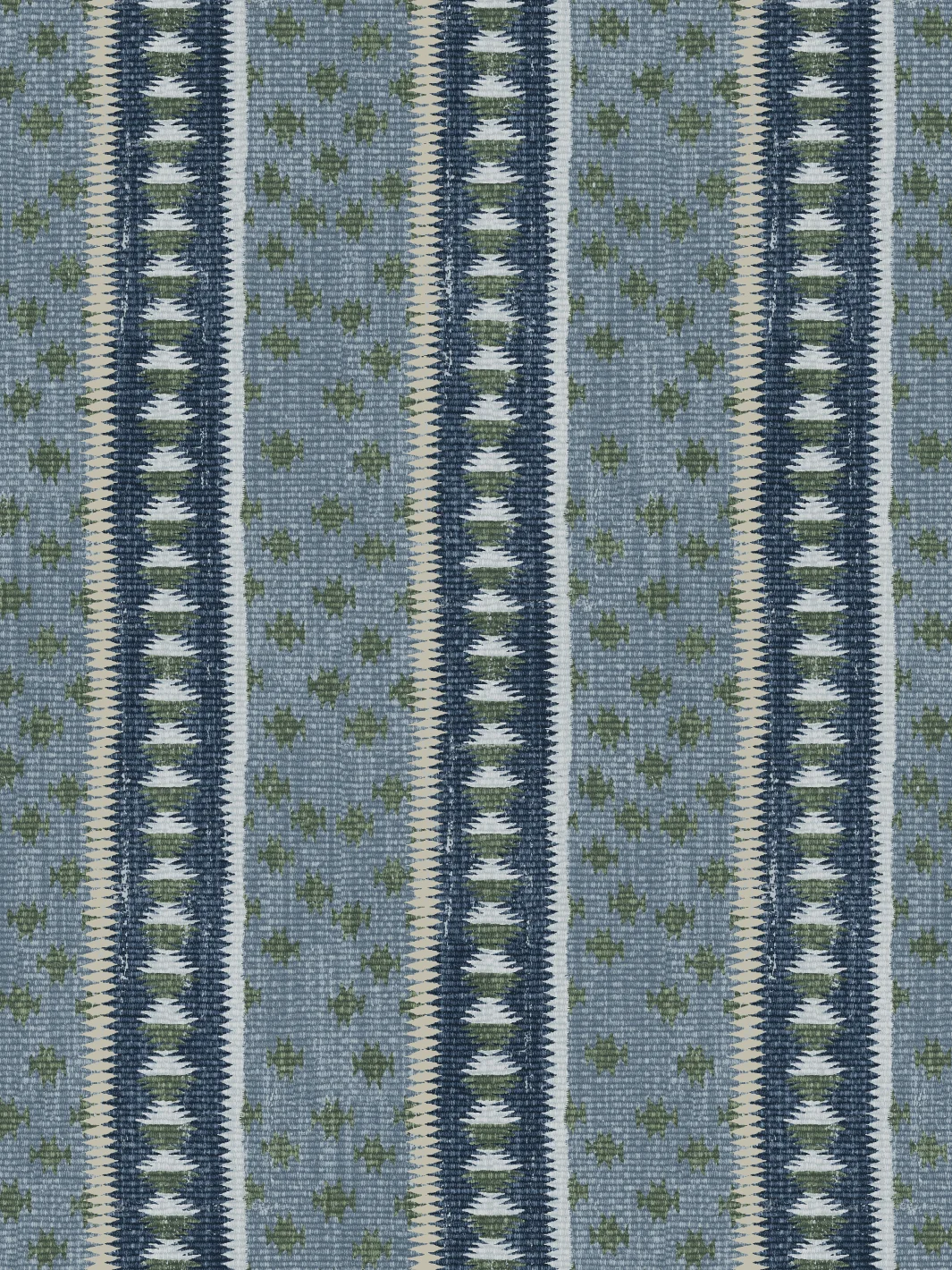 Papier peint « Northstar Stripe » par Nathan Turner - Bleu / Vert - Traditionnel / Échantillon - 8 x 8 po