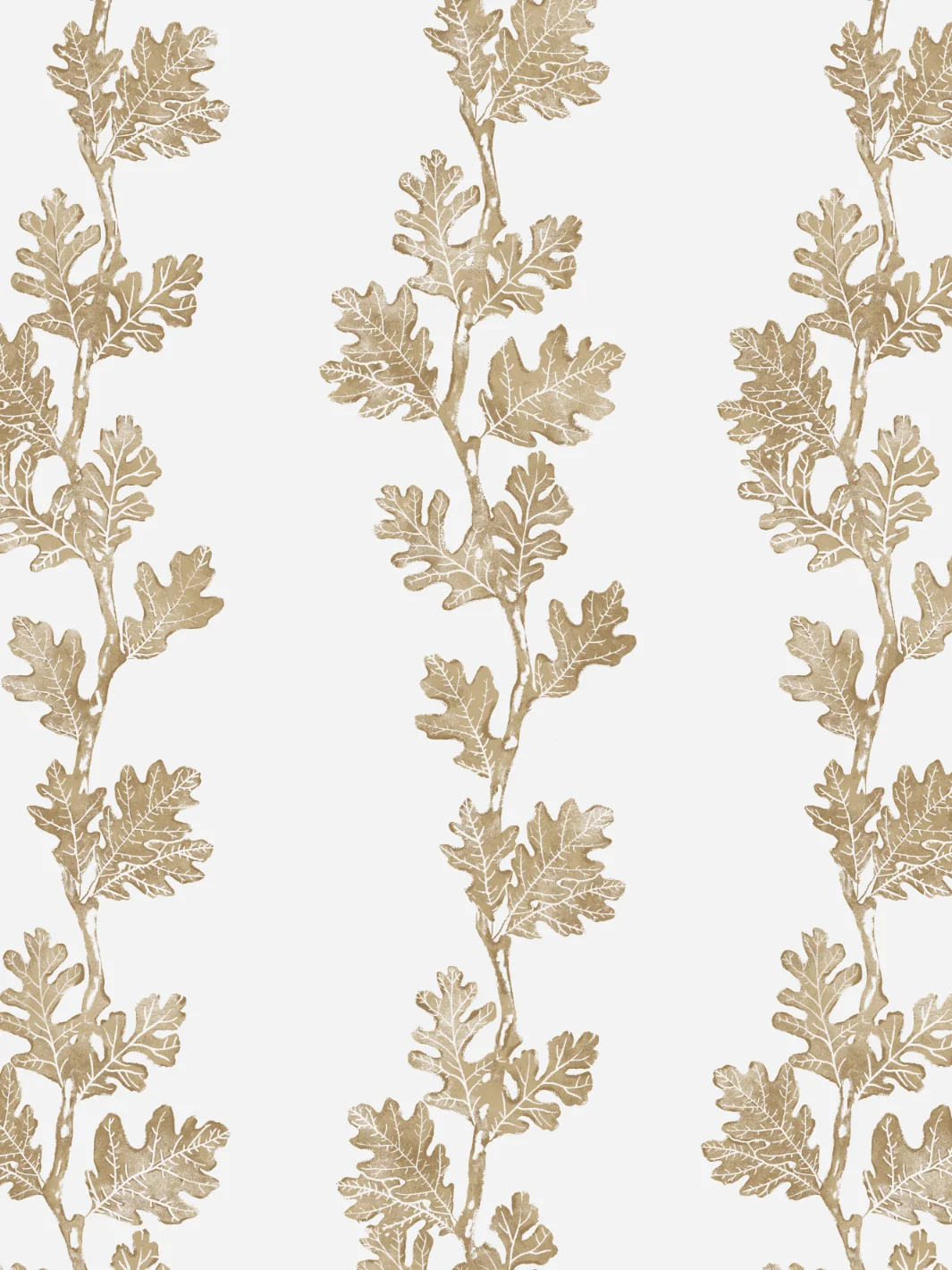 Papier peint « Valley Oak Stripe » de Nathan Turner - Or - Amovible / Échantillon - 8 x 8 po